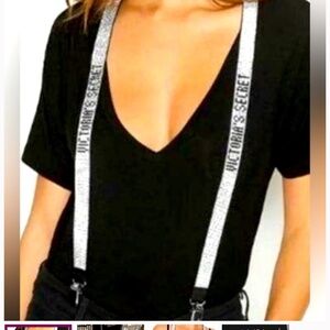 Victoria Secret shine strap suspenders
